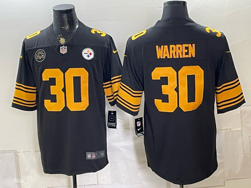 2026 Men Pittsburgh Steelers #30 Warren Black Limited Nike NFL Jersey0831006->pittsburgh steelers->NFL Jersey
